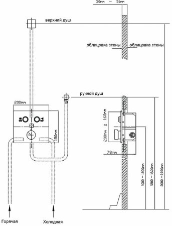 Душевая система Vincea VSFW-4212CH Хром 