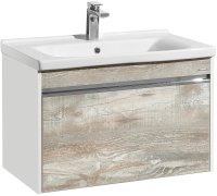 Тумба под раковину Aquaton Капри 80 1A230201KPDA0 подвесная Бетон пайн Белая