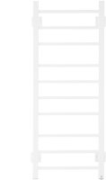 Полотенцесушитель электрический Energy Grand P 1000x400 белый матовый, форма лесенка прямая, квадратный профиль, скрытое/наружное подключение, 1000мм x 431мм