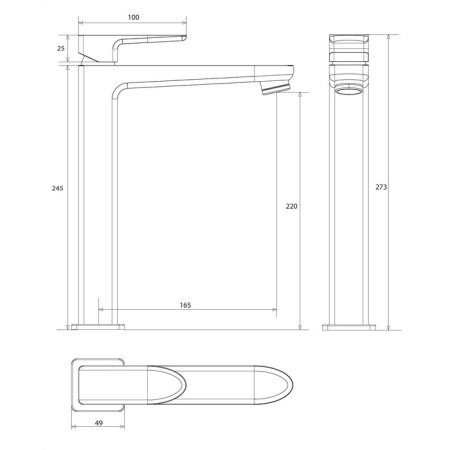 Смеситель Omnires Siena SN7312CR для раковины 