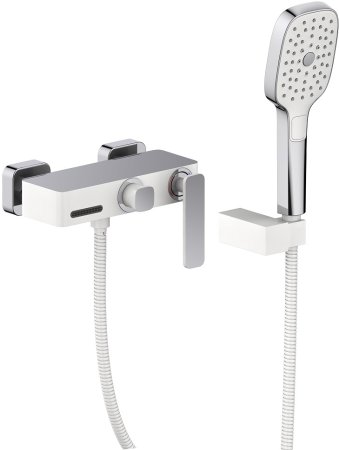 Смеситель Timo Torne 4314/00-16Y для ванны с душем, хром/белый 