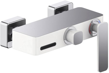Смеситель Timo Torne 4314/00-16Y для ванны с душем, хром/белый 
