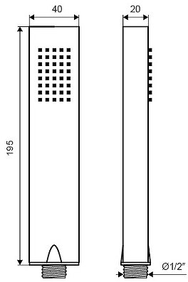 Ручной душ Excellent Tor AREX.SH.017CR Хром 