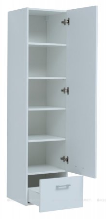 Шкаф-пенал для ванной Aquanet Нота 40 белый 