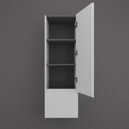 Пенал подвесной Style Line  "Манхэттен" 36, ЭМАЛЬ 1 ящик PLUS белый матовый 