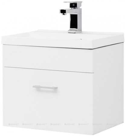 Тумба с раковиной Aquanet Нота 50 белый 
