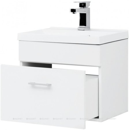 Тумба с раковиной Aquanet Нота 50 белый 