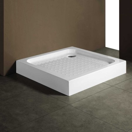 Акриловый поддон для душа Vincea VST-2AS-8080 80x80 с антискользящим покрытием 