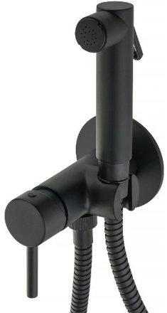 Гигиенический душ со смесителем Migliore Fortis 31555 (30455) Черный матовый 