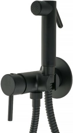 Гигиенический душ со смесителем Migliore Fortis 31555 (30455) Черный матовый 
