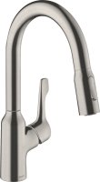 Смеситель Hansgrohe Focus M43 71811800 для кухонной мойки, сталь