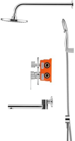 Душевая система Swedbe Platta 5544 Хром 