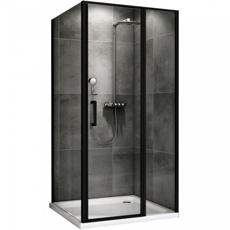 Душевой уголок Abber Sonnenstrand 120x85 AG04120BS-S85B профиль Черный стекло прозрачное 