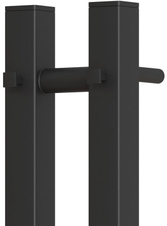 Электрический полотенцесушитель Point Гермес PN13812B П3 80x1200 диммер справа Черный 