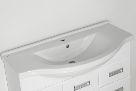 Тумба под раковину Style Line Ирис 100 Белый глянец 