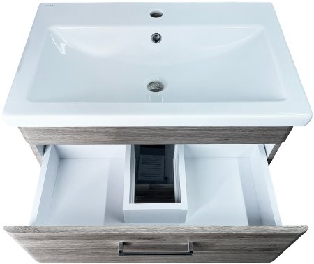 Тумба под раковину Style Line Лотос Plus 70 ЛС-00002304 подвесная Сосна лофт 