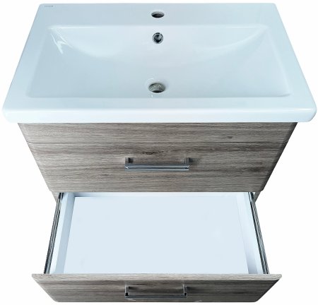 Тумба под раковину Style Line Лотос Plus 70 ЛС-00002304 подвесная Сосна лофт 