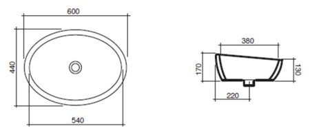 Раковина Disegno Ceramica Sfera SF06000001 