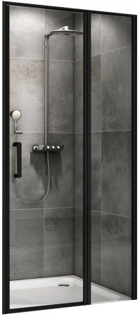 Душевая дверь Abber Sonnenstrand 110 AG04110BS профиль Черный стекло прозрачное 