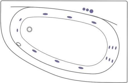 Акриловая ванна Excellent Kameleon WAEX.KMP17.SMART 170x110 P 