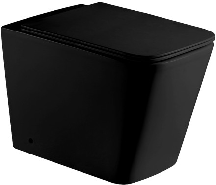 Унитаз WeltWasser Gelbach 002 MT-BL 10000003698 приставной Черный матовый с сиденьем Микролифт 