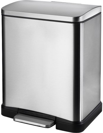 Ведро для мусора WeltWasser WW ME Lassy MT 12L 10000006128 Хром матовый 