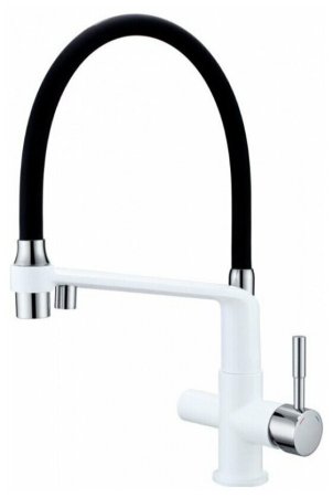 Смеситель для кухонной мойки Gappo G4398-9 белый/хром/черный 