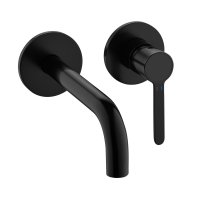 Смеситель Cezares Eco ECO-DI-NOP для раковины, встраиваемый, черный матовый