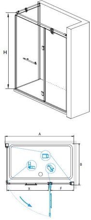 Душевой уголок RGW VI-41 800x1200 