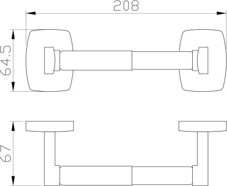 Держатель для туалетной бумаги без крышки WONZON & WOGHAND, Хром (WW-1611) 