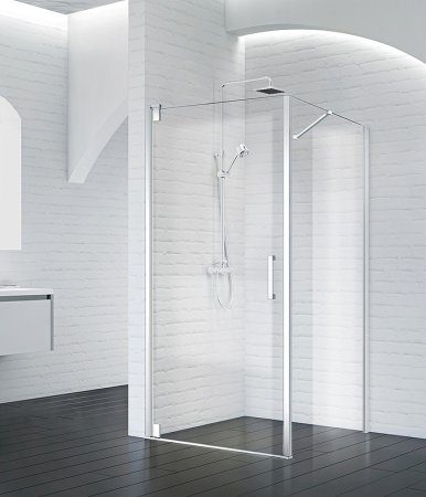 Душевой уголок BelBagno Marmi 100x90 MARMI-AH-1-100/90-C-Cr профиль Хром стекло прозрачное 