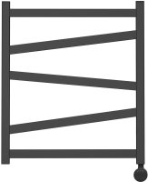 Полотенцесушитель электрический Point Феникс PN15156BE П5 500x600 левый/правый, черный