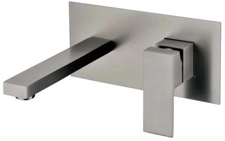 Смеситель для раковины встраиваемый Grocenberg GB588BG, графит 