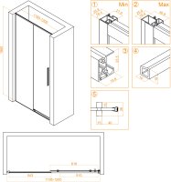 Душевая дверь RGW SV-12G 1200