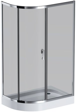 Душевой уголок AM.PM Like Solo Slide 120х80 W83G-302U120CG профиль Хром глянцевый стекло тонированное 