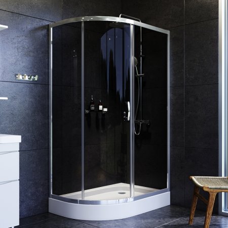 Душевой уголок AM.PM Like Solo Slide 120х80 W83G-302U120CG профиль Хром глянцевый стекло тонированное 