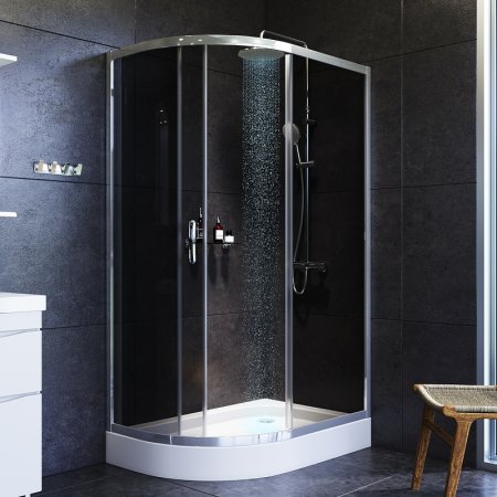 Душевой уголок AM.PM Like Solo Slide 120х80 W83G-302U120CG профиль Хром глянцевый стекло тонированное 