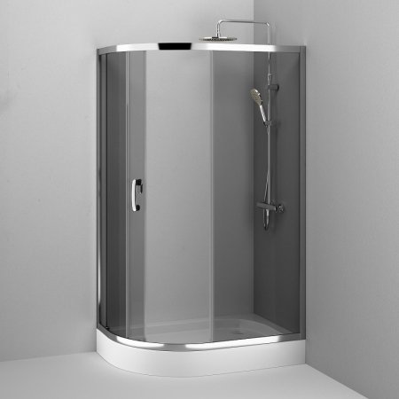 Душевой уголок AM.PM Like Solo Slide 120х80 W83G-302U120CG профиль Хром глянцевый стекло тонированное 