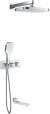 Душевая система с термостатом встраиваемая Rose R1095, хром 