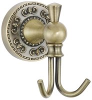 Крючок для ванной комнаты двойной Rose RG1021Q, бронза