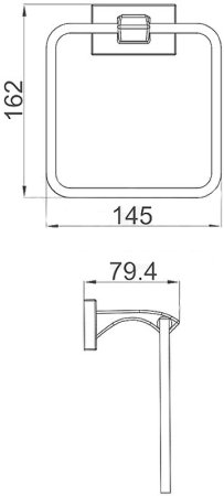 Кольцо для полотенец Gappo G0704 Хром 