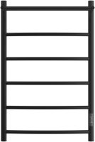 Полотенцесушитель электрический APEXTERMO Corona CR01185BM 800x500 с полкой, черный матовый