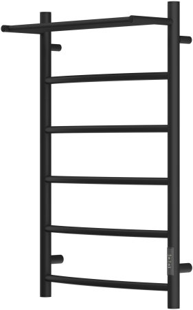 Полотенцесушитель электрический APEXTERMO Corona CR01185BM 800x500 с полкой, черный матовый 