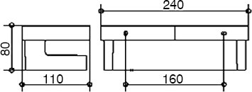 Полка Keuco Industrie 14 41458 010000 белая 