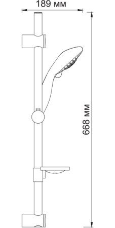 Душевой гарнитур WasserKRAFT A004 