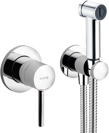 Гигиенический душ со смесителем Kludi Bozz 389980576 Хром 