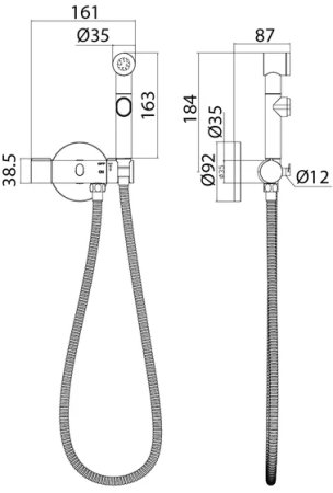 Гигиенический душ  IDDIS Axes (AXESBR0i08) 