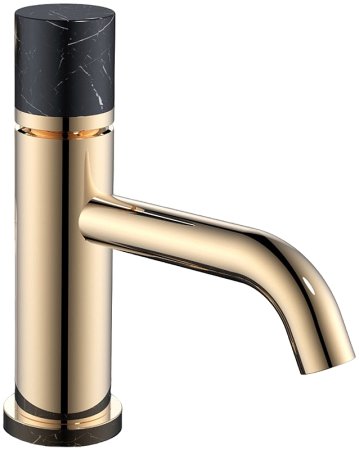 Смеситель для раковины Boheme Stick 121-G-MR-BLACK Золото Черный 