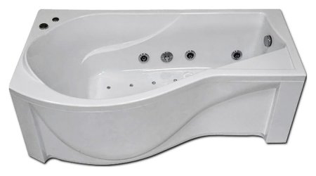 Акриловая ванна Bas Капри 170x80 см L с гидромассажем 