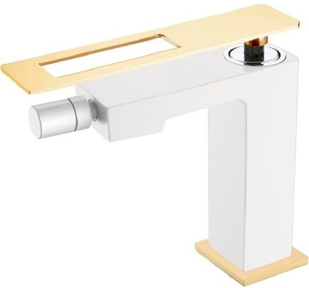 Смеситель для биде Boheme Q 146-WG Белый Золото 